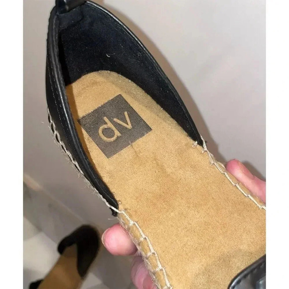 DV by Dolce Vita Women's Black Slip-On Espadrilles Size 7.5 Summer Flats - Picture 5 of 12